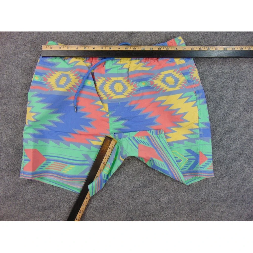 Rowdy Gentleman Swim Trunks Mens XL Multicolor‎ Aztec Geometric Shorts